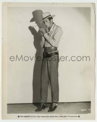9s961 VIRGINIAN 8.25x10.25 still 1929 full-length Gary Cooper as cowboy with cigarette & gunbelt!