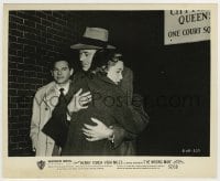9s990 WRONG MAN 8.25x10 still 1957 Henry Fonda hugging Vera Miles after he's freed, Alfred Hitchcock!