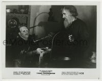 9s994 YOUNG FRANKENSTEIN 8x10.25 still 1974 blind Gene Hackman tries to feed monster Peter Boyle!