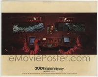 9s002 2001: A SPACE ODYSSEY Cinerama color English FOH LC 1968 c/u of Dullea & Lockwood at controls!