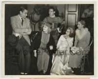 9s577 MAKE WAY FOR A LADY candid 8.25x10 still 1936 Marshall, Shirley & others between scenes!