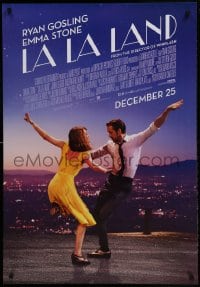 9t095 LA LA LAND advance Canadian 1sh 2016 Ryan Gosling, Emma Stone dancing, all English design!