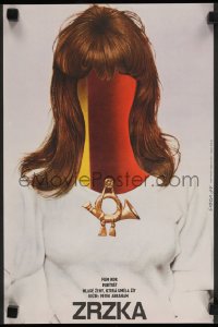 9t150 ROTFUCHS Czech 11x16 1974 bizarre art of faceless woman by Karel Vaca!