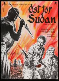 9t312 EAST OF SUDAN Danish 1965 Anthony Quayle, Sylvia Syms, first Jenny Agutter, different!
