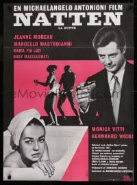 9t325 LA NOTTE Danish 1961 Antonioni, Marcello Mastroianni & sexy Monica Vitti!