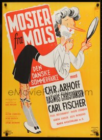 9t331 MOSTER FRA MOLS Danish 1943 completely wacky Aage Lundvald art of woman shaving!