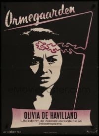 9t341 SNAKE PIT Danish 1950 Celeste Holm protects mentally ill Olivia De Havilland, Klitgaard art!