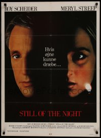 9t343 STILL OF THE NIGHT Danish 1983 Roy Scheider, Meryl Streep, Jessica Tandy