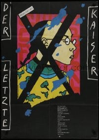 9t451 LAST EMPEROR East German 23x32 1988 Bernardo Bertolucci epic, great artwork by Gruttner!