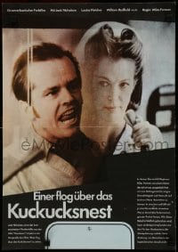 9t477 ONE FLEW OVER THE CUCKOO'S NEST East German 16x23 1976 Nicholson, Milos Forman, different!