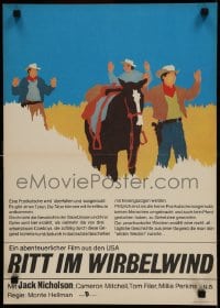 9t479 RIDE IN THE WHIRLWIND East German 16x23 1980 completely different art of men with hands up!