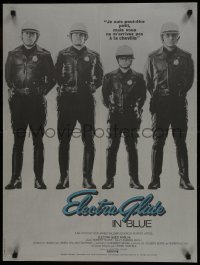 9t215 ELECTRA GLIDE IN BLUE French 23x31 1973 Robert Blake in line up with wacky French tagline!