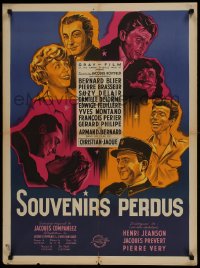 9t228 LOST SOUVENIRS French 23x32 1950 Christian-Jaque's Souvenirs Perdus, cool artwork!