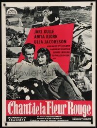 9t240 SONG OF THE SCARLET FLOWER French 24x32 1960 Ulla Jacobsson, Jarl Kulle, romantic!