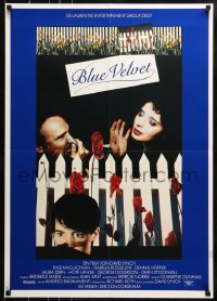 9t068 BLUE VELVET German 1987 David Lynch directed, Isabella Rossellini, Dennis Hopper, MacLachlan!