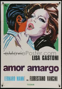 9t594 BITTER LOVE Italian 1sh 1974 Amore Amaro, art of Lisa Gastoni by Ercole Brini!