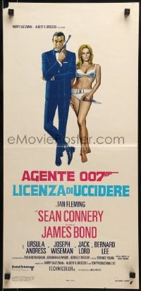 9t640 DR. NO Italian locandina R1970s Sean Connery as James Bond 007, Ursula Andress, different!