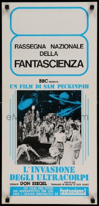 9t658 INVASION OF THE BODY SNATCHERS Italian locandina R1980s different, Sam Peckinpah credited!
