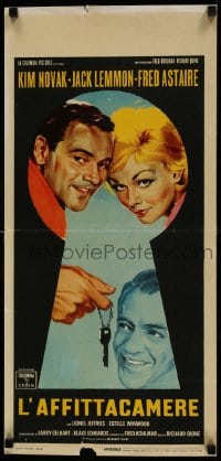 9t671 NOTORIOUS LANDLADY Italian locandina 1962 art of sexy Kim Novak, Jack Lemmon & Fred Astaire!