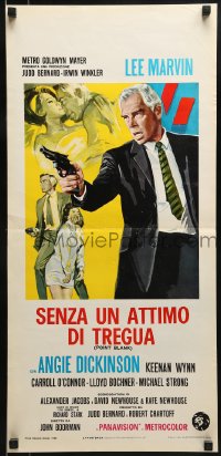 9t676 POINT BLANK Italian locandina 1968 Lee Marvin, Angie Dickinson, John Boorman film noir!