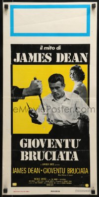 9t680 REBEL WITHOUT A CAUSE Italian locandina R1970s James Dean was a bad boy from a good family!
