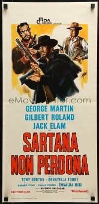 9t683 SARTANA DOES NOT FORGIVE Italian locandina 1969 George Martin in title role by Symeoni!