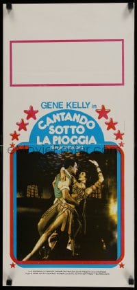 9t689 SINGIN' IN THE RAIN Italian locandina R1960s Gene Kelly & Cyd Charisse from dance sequence!