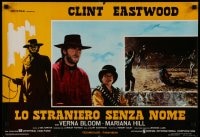 9t609 HIGH PLAINS DRIFTER Italian 18x26 pbusta 1973 Clint Eastwood, different art and images!