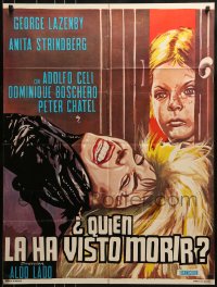 9t012 WHO SAW HER DIE Mexican poster 1972 Chi l'ha vista morire?, different art, George Lazenby!