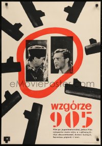 9t787 POINT 905 Polish 23x33 1961 men surrounded by rifles by Jerzy Cherka!