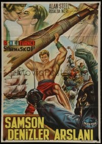 9t176 HERCULES & THE PIRATES Turkish 1967 Sansone contro il corsaro nero, Sergio Ciani!