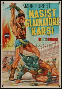 9t197 TERROR OF ROME AGAINST THE SON OF HERCULES Turkish 1964 Maciste, gladiatore di Sparta, Mark Forest
