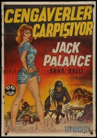 9t204 WARRIORS FIVE Turkish 1962 Leopoldo Savona, Jack Palance, The incredible Anna Ralli!