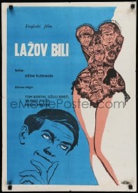 9t365 BILLY LIAR Yugoslavian 20x27 1964 John Schlesinger, early Julie Christie, different art!