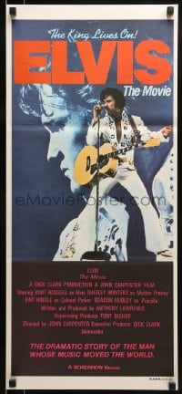 9w793 ELVIS Aust daybill 1979 Kurt Russell as Presley, directed by John Carpenter, rock & roll!