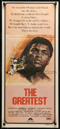 9w816 GREATEST Aust daybill 1977 art of heavyweight boxing champ Muhammad Ali by Putzu!
