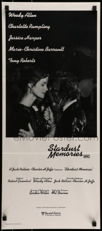 9w960 STARDUST MEMORIES Aust daybill 1980 directed by Woody Allen, romantic close-up with Rampling