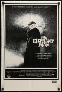 9w727 ELEPHANT MAN Aust special poster 1981 John Hurt is not an animal, Anthony Hopkins, David Lynch!