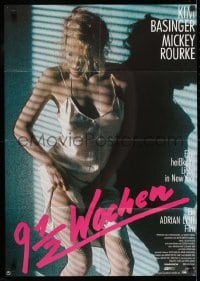 9w467 9 1/2 WEEKS German 1986 Mickey Rourke, best different image of sexiest Kim Basinger!