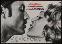 9w475 ANDY WARHOL'S HEAT teaser German 1973 Joe Dallesandro & Sylvia Miles close-up, Hollywood!