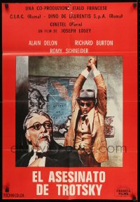 9w479 ASSASSINATION OF TROTSKY German 1972 Richard Burton, Alain Delon, Romy Schneider