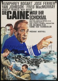 9w504 CAINE MUTINY German R1966 cool different artwork of pointing Humphrey Bogart!