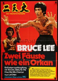 9w517 CHINESE MACK German 1974 Chien Lei's Da jiao long, Chan, misleading image of Bruce Lee!