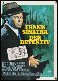 9w533 DETECTIVE German 1968 Frank Sinatra as gritty New York City cop, Bruno Rehak artwork!