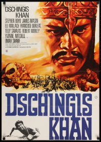 9w563 GENGHIS KHAN German 1965 Omar Sharif as Mongolian Prince of Conquerors, Stephen Boyd!