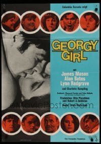 9w564 GEORGY GIRL German 1966 Lynn Redgrave, James Mason, Alan Bates, sexy Charlotte Rampling!
