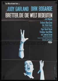 9w579 I COULD GO ON SINGING German 1963 different artwork of Judy Garland singing on stage!