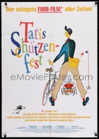 9w588 JOUR DE FETE German R1970s Jacques Tati's The Big Day, French postman comedy!