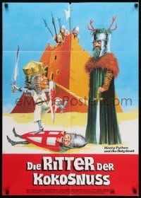 9w614 MONTY PYTHON & THE HOLY GRAIL German R80s Terry Gilliam, different white title design!