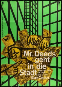 9w617 MR. DEEDS GOES TO TOWN German R1961 Gary Cooper, Jean Arthur, Frank Capra, Hillmann art!